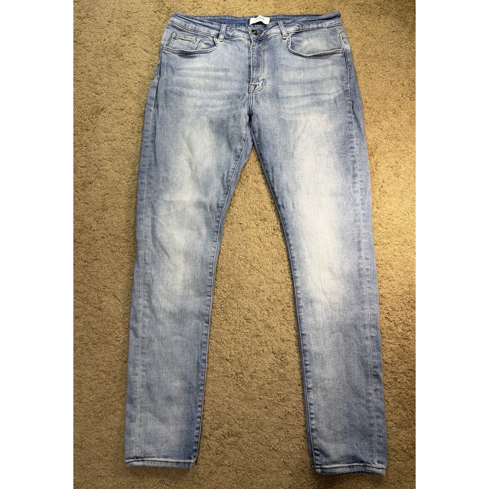 Legend London Skinny Fit Jean Men 36x34 Blue Denim Mid Rise‎